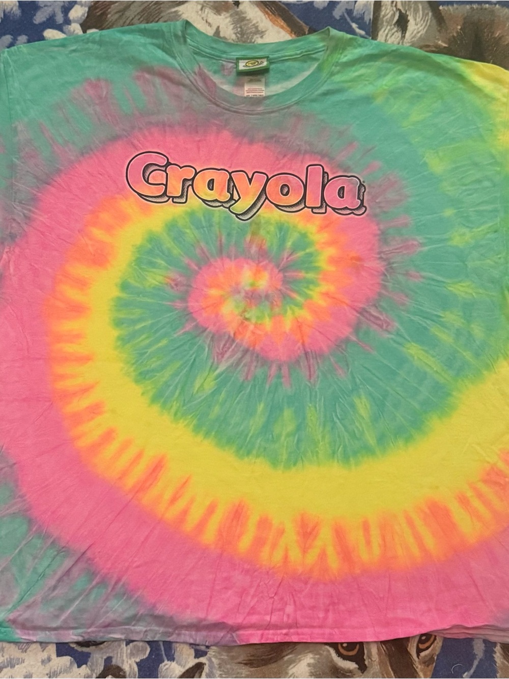 Crayola Tie-Dye Spiral T-Shirt - Pink, Yellow & Green